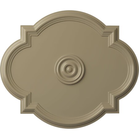 Waltz Ceiling Medallion (Fits Canopies up to 5 1/4"), 24"W x 20 1/2"H x 1 1/8"P, Gobi Desert